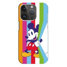 Чехлы с принтом Микки Маус на iPhone 15 Pro (Яркий Микки)