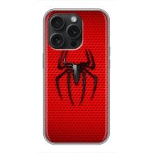 Чехол с человеком пауком для iPhone 15 Pro - (AlphaPrint)