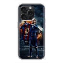 Чехол Месси футболист для iPhone 15 Pro (Месси с футболкой)