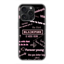 Чехол с музыкальной группой для iPhone 15 Pro (BLACKPINK)