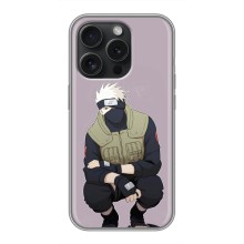 Чехол с символикой Аниме для iPhone 15 Pro (Герой Какаши)