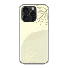 Чехол цветочный дизайн для iPhone 15 Pro – Зелёный фон