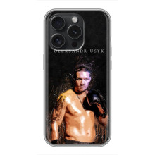 Чехол с картинкой Александр Усик для iPhone 15 Pro – Чемпион Усик