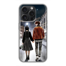 Чехол с дизайном Венздей 2 на iPhone 15 Pro (Уэнсдей и Тайлер)