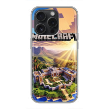 Чехол с картинками Майнкрафт для Айфон 15 Про – Minecraft
