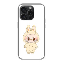 Чохол з принтом Лабубу для iPhone 15 Pro – Бежевий Лабубу