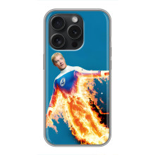 Чехол с принтом Фантастическая четверка для iPhone 15 Pro – Человек-Факел