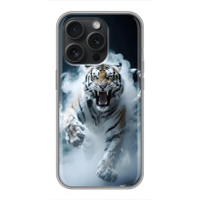 Чехол с картинкой «Хищники» для iPhone 15 Pro – Тигр