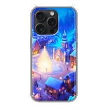 Різдвяні Чохли для iPhone 15 Pro (VPrint) (Різдвяне місто)