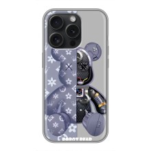 Силіконовий чохол для iPhone 15 Pro – Ведмідь Louis Vuitton