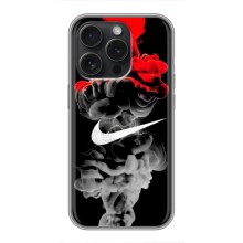 Силиконовый Чехол на iPhone 15 Pro с картинкой Nike – Nike дым