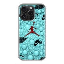 Силиконовый Чехол Nike Air Jordan на Айфон 15 Про – Джордан Найк