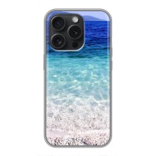 Силиконовый чехол с КАРТИНКАМИ лето для iPhone 15 Pro (AlphaPrint) (Море)