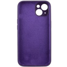Чехол Silicone Case Full Camera Protective (AA) для Apple iPhone 15 (6.1") – Фиолетовый