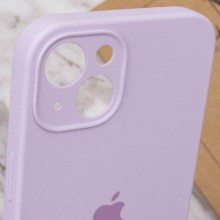 Чехол Silicone Case Full Camera Protective (AA) для Apple iPhone 15 (6.1") – Сиреневый