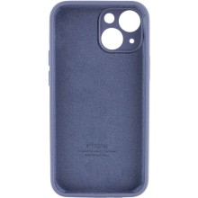 Чехол Silicone Case Full Camera Protective (AA) для Apple iPhone 15 (6.1") – Серый