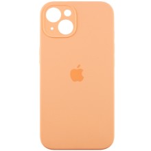 Чехол Silicone Case Full Camera Protective (AA) для Apple iPhone 15 (6.1") – Оранжевый
