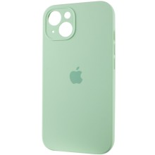 Чехол Silicone Case Full Camera Protective (AA) для Apple iPhone 15 (6.1") – Зеленый