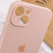 Чехол Silicone Case Full Camera Protective (AA) для Apple iPhone 15 (6.1") – Розовый