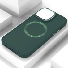 TPU чохол Bonbon Metal Style with MagSafe для Apple iPhone 15 (6.1") – Зелений