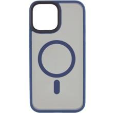TPU+PC чохол Metal Buttons with Magnetic Fit для Apple iPhone 15 (6.1") – Синій