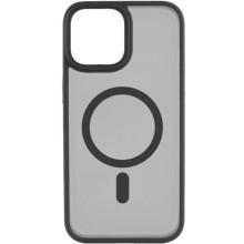 TPU+PC чохол Metal Buttons with Magnetic Fit для Apple iPhone 15 (6.1") – Чорний