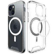 Чехол TPU Space Case with Magnetic Fit для Apple iPhone 15 (6.1") (Прозрачный)