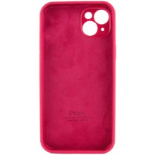 Чехол Silicone Case Full Camera Protective (AA) для Apple iPhone 15 (6.1") – Красный