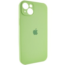 Чехол Silicone Case Full Camera Protective (AA) для Apple iPhone 15 (6.1") – Мятный