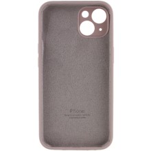 Чехол Silicone Case Full Camera Protective (AA) для Apple iPhone 15 (6.1") – Серый