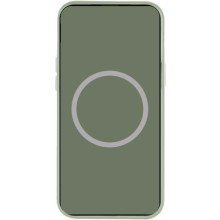 Чохол Silicone case (AAA) full with Magsafe and Animation для Apple iPhone 15 (6.1") – Зелений