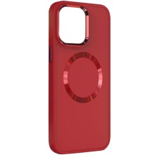 TPU чохол Bonbon Metal Style with MagSafe для Apple iPhone 15 (6.1") – Червоний