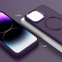 TPU чохол Bonbon Metal Style with MagSafe для Apple iPhone 15 (6.1") – Фіолетовий