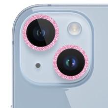 Защитное стекло Metal Sparkles на камеру (в упак.) для Apple iPhone 15 (6.1") / 15 Plus (6.7") – undefined