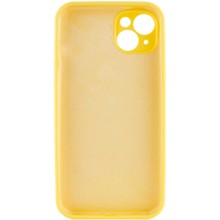 Чехол Silicone Case Full Camera Protective (AA) NO LOGO для Apple iPhone 15 (6.1") – Желтый