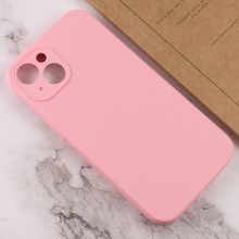 Чехол Silicone Case Full Camera Protective (AA) NO LOGO для Apple iPhone 15 (6.1") – Розовый