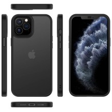 TPU+PC чехол Metal Buttons для Apple iPhone 15 (6.1") – Черный