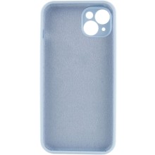 Чехол Silicone Case Full Camera Protective (AA) NO LOGO для Apple iPhone 15 (6.1") – Голубой