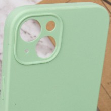 Чехол Silicone Case Full Camera Protective (AA) NO LOGO для Apple iPhone 15 (6.1") – Зеленый