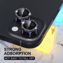 Защитное стекло Metal Sparkles на камеру (в упак.) для Apple iPhone 15 (6.1") / 15 Plus (6.7") – undefined