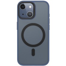 TPU+PC чехол Blueo Skin Friendly Frosted with MagSafe для Apple iPhone 15 (6.1") (Синий)