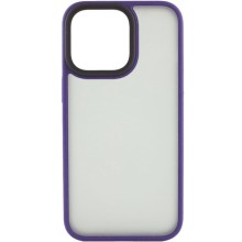 TPU+PC чехол Metal Buttons для Apple iPhone 15 (6.1") – Темно-Фиолетовый