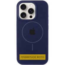 Чехол Silicone Case Full Protective (AA) with MagSafe для Apple iPhone 15 (6.1") – Темно-синий