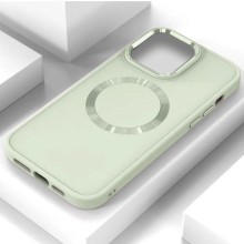 TPU чехол Bonbon Metal Style with MagSafe для Apple iPhone 15 (6.1") – Белый