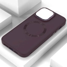 TPU чехол Bonbon Metal Style with MagSafe для Apple iPhone 15 (6.1") – Бордовый