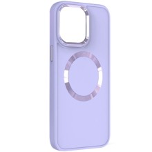 TPU чехол Bonbon Metal Style with MagSafe для Apple iPhone 15 (6.1") – Сиреневый