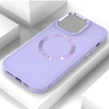 TPU чехол Bonbon Metal Style with MagSafe для Apple iPhone 15 (6.1") – Сиреневый