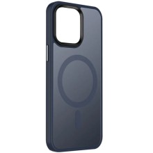 TPU+PC чехол Metal Buttons with MagSafe Colorful для Apple iPhone 15 (6.1") – Синий