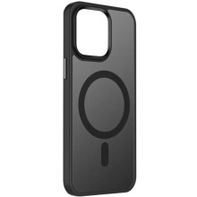 TPU+PC чехол Metal Buttons with MagSafe Colorful для Apple iPhone 15 (6.1") – Черный