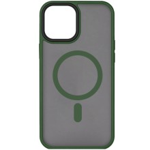 TPU+PC чехол Metal Buttons with MagSafe для Apple iPhone 15 (6.1") – Зеленый